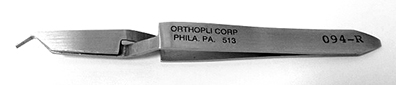 (image for) Bracket Tweezer Angled Thin Tip - OrthoPli